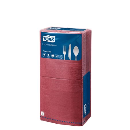 Tork Advanced 1/4 hajtogatott szalvéta 2 rétegű 33x33 cm - Bordó (200 db) (477213)
