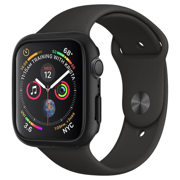 Puzdro Spigen Thin Fit pre Apple Watch 4/5/6/SE 44 mm čierne