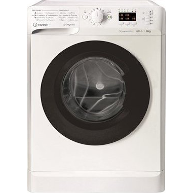 Indesit MTWSA 61294 WK EE Elöltöltős mosógép C,6 kg,Keskeny mélység,1200 ford/perc,76 dB,Inverter motorral,Gőzfunkció nélkül (MTWSA 61294 WK EE)