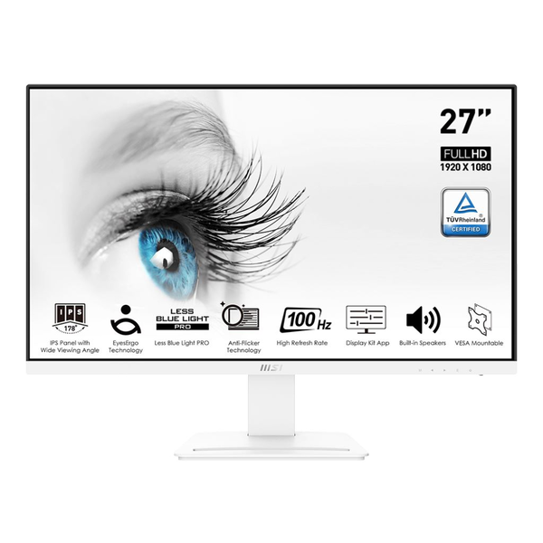 MSI Pro MP273AW computer monitor 68,6 cm (27") 1920 x 1080 Pixels Full HD LED Wit