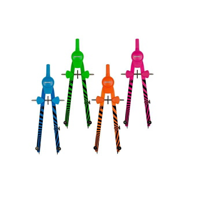 Kores Grafiko Neon Körző készlet adapterrel - vegyes neon színek (42031)