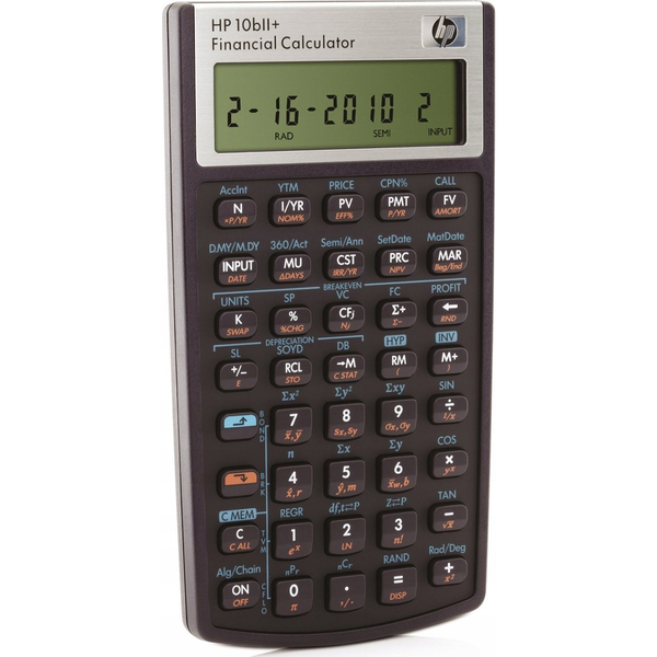 HP 10bII+ Financial Calculator calculadora Bolsillo Calculadora financiera Negro
