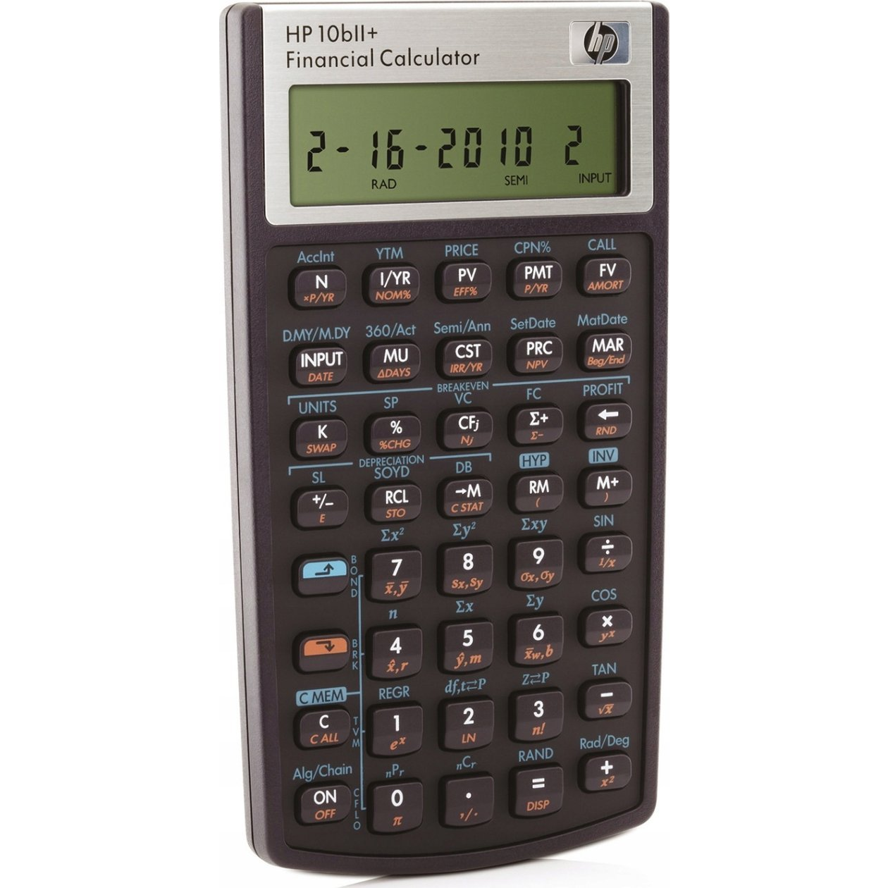 HP 10bII+ Financial Calculator számológép Hordozható Pénzügyi számológép Fekete (NW239AA#INT//PROMO)