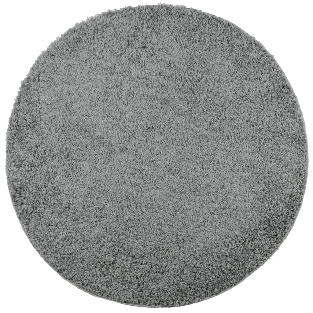 zöld hosszú szálú bozontos modern szőnyeg Ø 120 cm (375311)