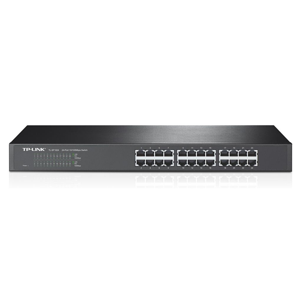 TP-Link TL-SF1024 Unmanaged Fast Ethernet (10/100) 1U Grijs