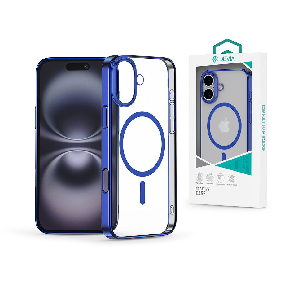 Devia Glimmer Magnetic Series tok - Apple iPhone 16 - kék (ST116269)