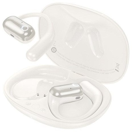 HOCO EA6 Bluetooth Fülhallgató Headset Töltőtokban - Fehér (EA6 milky white)