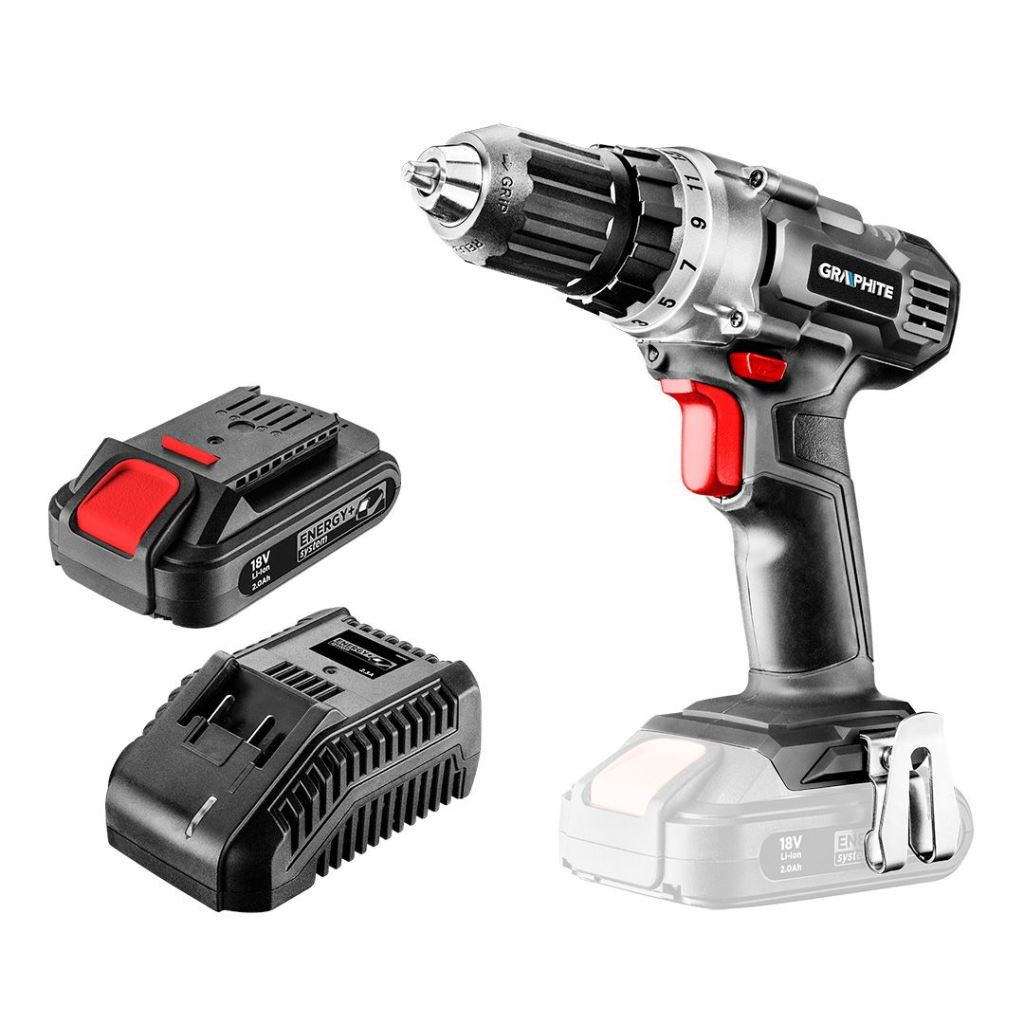Graphite 58G000-SET1 akkus fúró Energy+ 18V/2Ah akku+töltő (58G000-SET1)