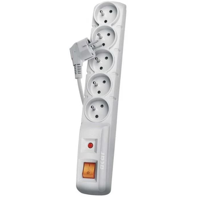 Emos P53876 hosszabbító 5 francia aljzat 5m szürke (1909050503) (emos1909050503)