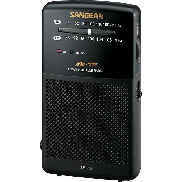 Sangean SR-35 analóg zsebrádió fekete