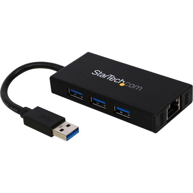 StarTech.com USB/Ethernet Combo Hub (ST3300GU3B) (ST3300GU3B)