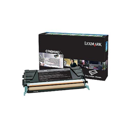 Lexmark C746H1KG tonercartridge 1 stuk(s) Origineel Zwart