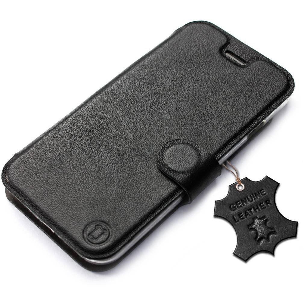 Mobiwear Apple iPhone SE 2020 / SE 2022 fekete bőr flip tok (5903516212491)