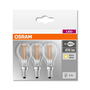 Osram BASE Clas LED fényforrás E14 4W Kisgömb meleg fehér filament (3db) (4058075819337)