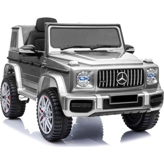 Mercedes G63 Lakk Ezüst 12 V Elektromos 2.4 GHz, Szülői Távirányítóval, Nyitható Ajtóval, EVA Kerekekkel 4181 (4181)