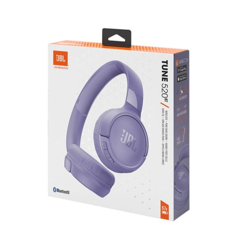 Bezdrôtové slúchadlá na uši JBL Tune 520BT fialové