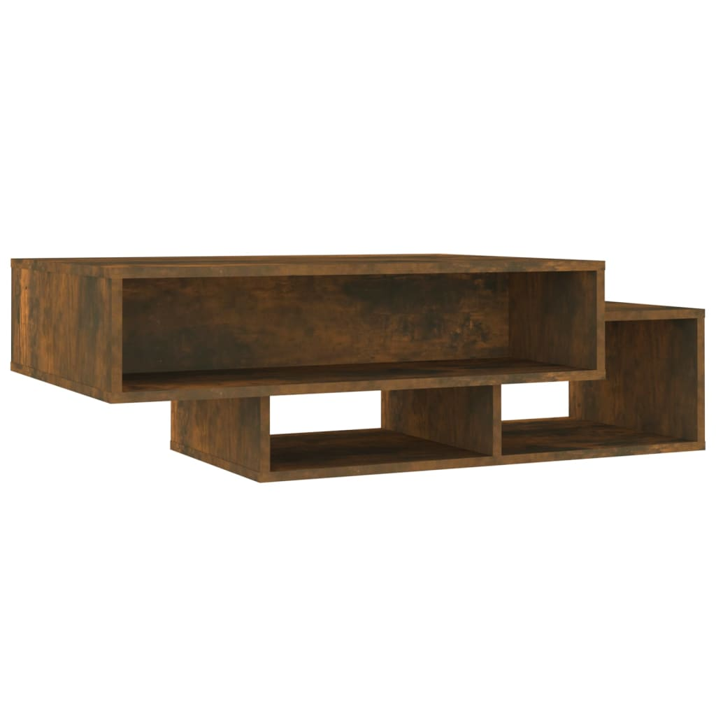 füstös tölgy színű szerelt fa dohányzóasztal 105 x 55 x 32 cm (815981)