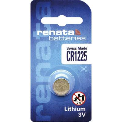 CR1225 lítium gombelem, 3 V, 48 mA, Renata BR1225, DL1225, ECR1225, KCR1225, KL1225, KECR1225, LM1225 (703582)