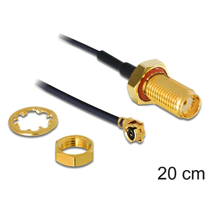 Delock SMA> MHF /U.FL-LP-068 antenna kábel 20cm (88747) (DE88747)
