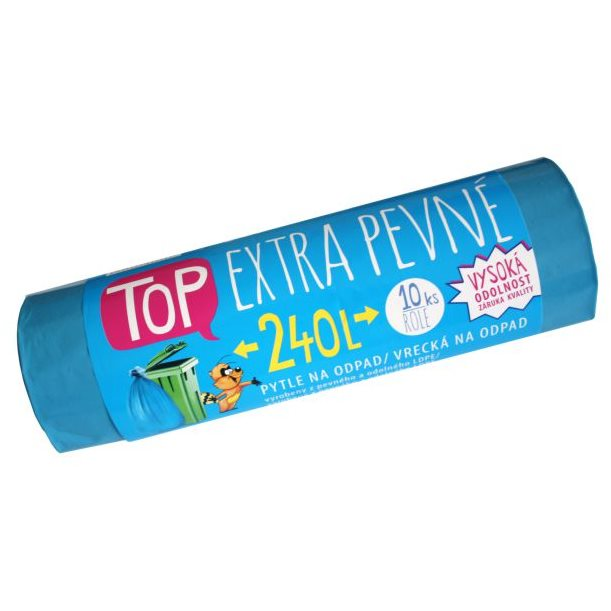 VIPOR LDPE Top Extra szilárd 240 l, 10 db, kék (8595657600885)