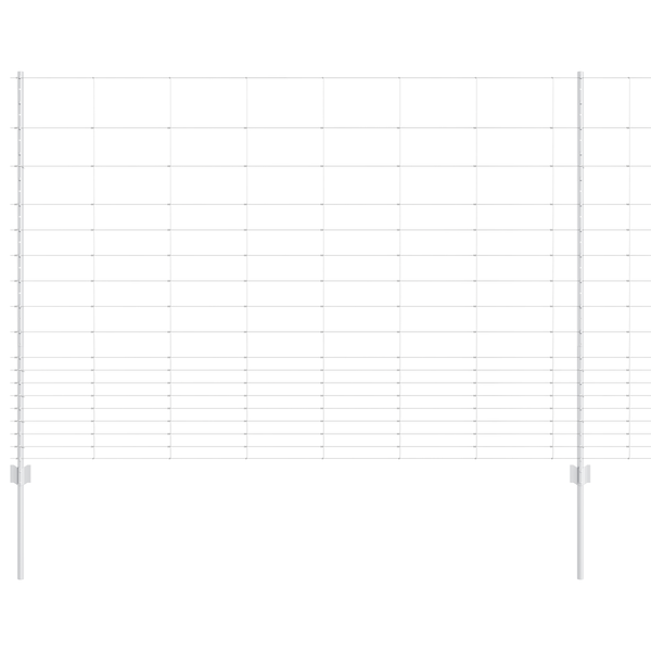 Kerítés Oszlopok 22 db U-Channel 150 cm Horganyzott Acél