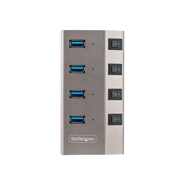 StarTech.com 5G4AIBS-USB-HUB-EU interface hub USB 3.2 Gen 1 (3.1 Gen 1) Type-B 5000 Mbit/s Grå