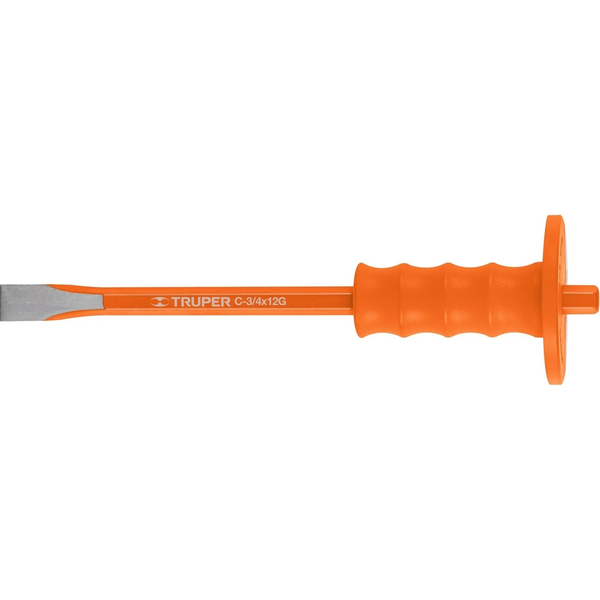 TRUPER C-3/4X12G Hidegvágó Véső kézvédővel, 30 cm / 19 mm (12172)