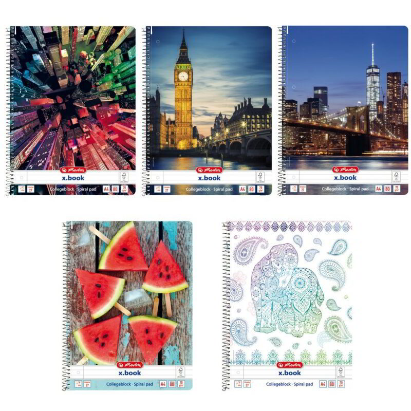 Herlitz Mixed 80 lapos A4 vonalas spirálfüzet többféle (11086188)