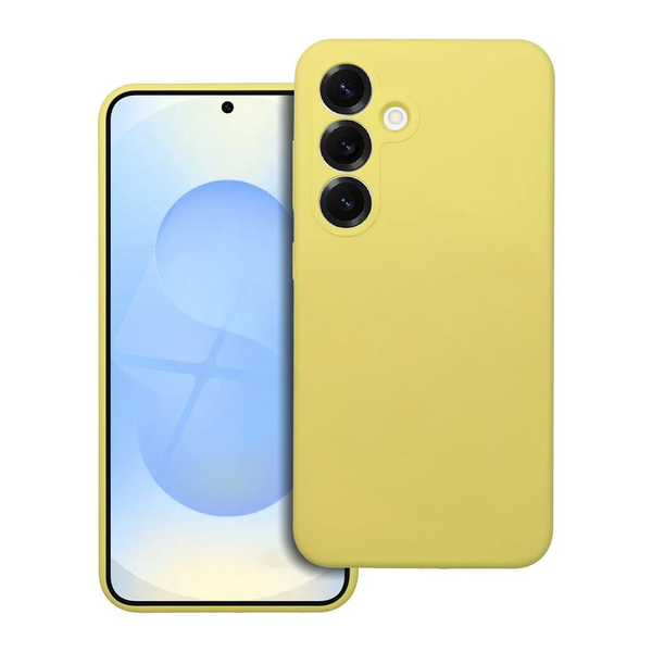 Szilikon tok Samsung Galaxy A57 5G készülékhez, 2 mm, citromsárga
