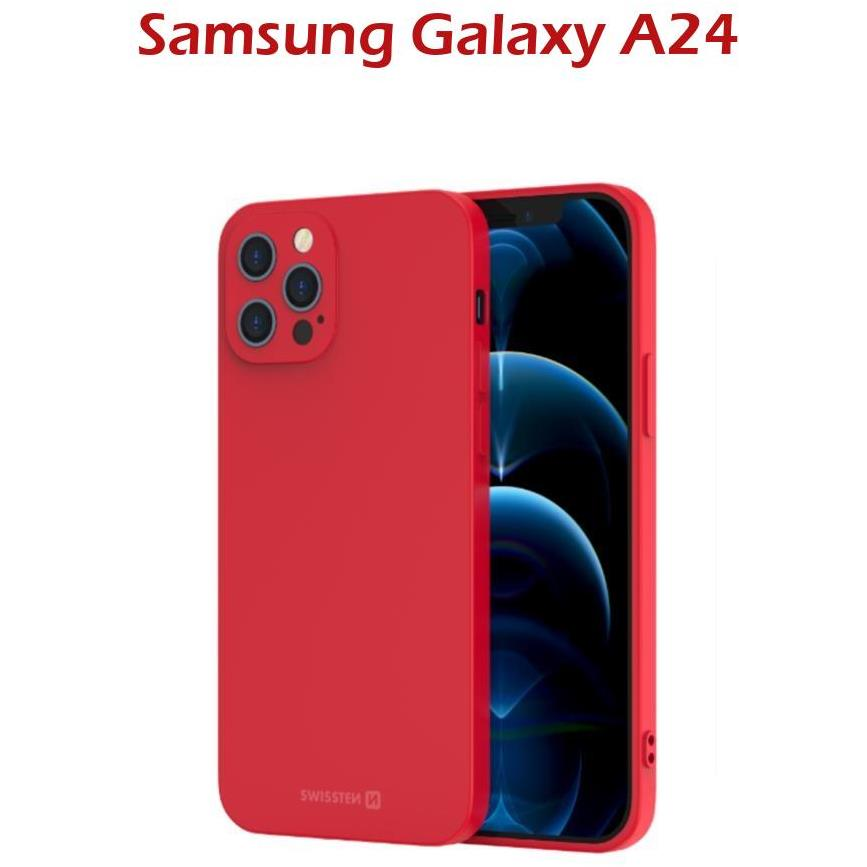Swissten Soft Joy Samsung Galaxy A24 piros tok (34500361)