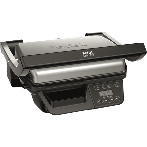 Контактен грил, Tefal, GC740B30, Select, 2000 W, 3 програми, 20 x 30 cm, Silver-Black