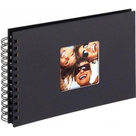 walther+ design SA-109-B Spirál album (Sz x Ma) 25 cm x 17 cm Fekete 40 oldal