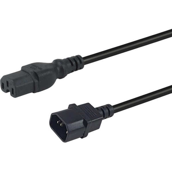 Equip 112171 cabo de energia Preto 3 m Acoplador C14 Acoplador C15
