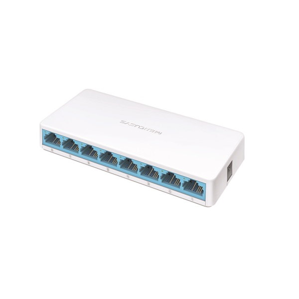 Mercusys MS108 8 portos 10/100 Mbps nem menedzselhető fehér asztali switch (MS108)