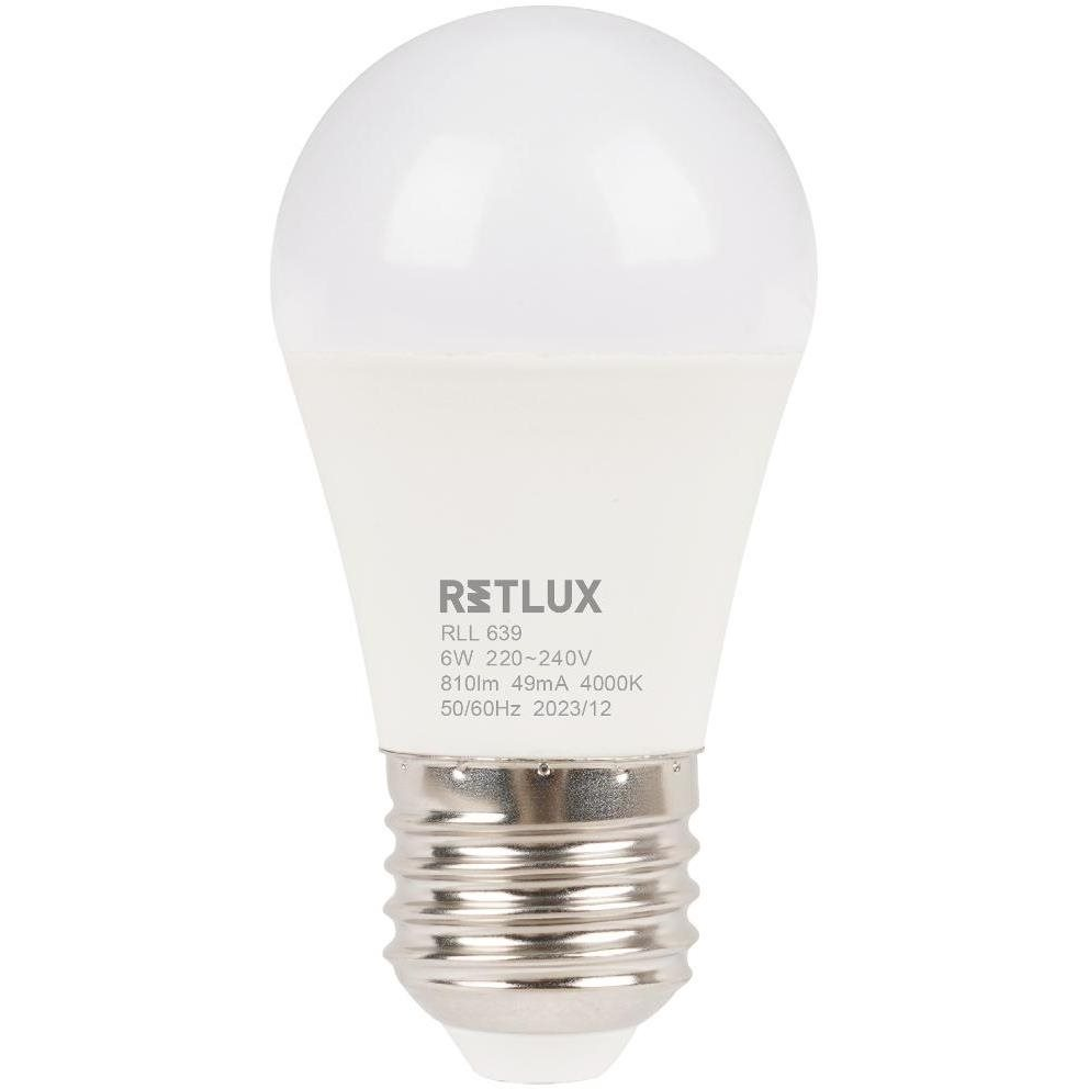 RETLUX RLL 639 G45 E27 miniG 6W CW D (RLL 639)