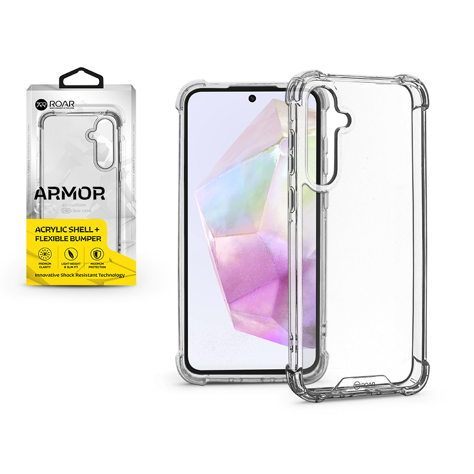 Samsung SM-A356 Galaxy A35 5G szilikon hátlap - Roar Armor Gel - átlátszó (KC294129)