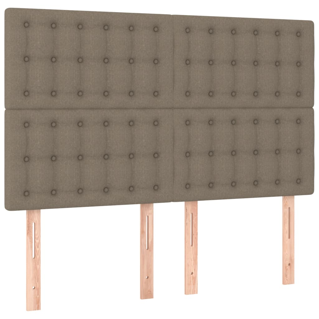 4 db tópszínű szövet fejtámla 72 x 5 x 78/88 cm (3116768)