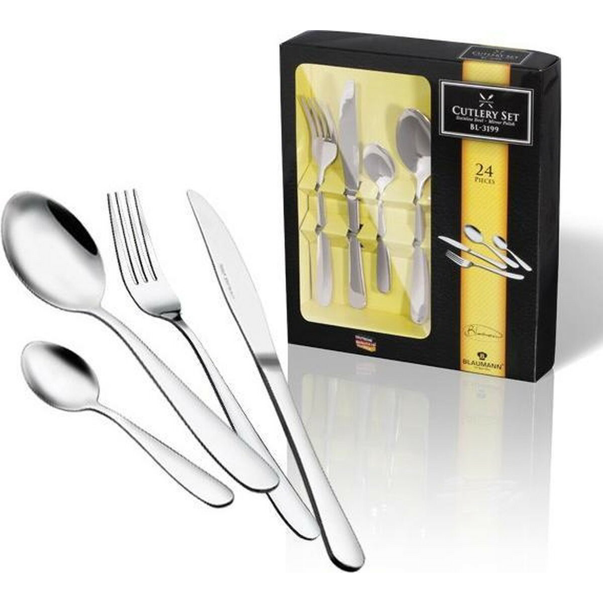 Blaumann BL-3199NO-6 Evőeszköz készlet 24 darabos - Inox (BL-3199NO-6)