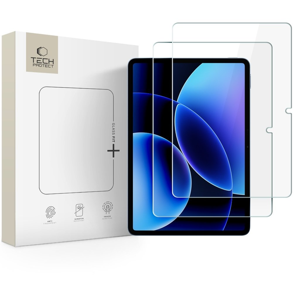 4kom.pl SZKŁO HARTOWANE TECH-PROTECT GLASS FIT+ 2-PACK XIAOMI PAD 7 / 7 PRO / 8 / 8 PRO 11.2 CLEAR