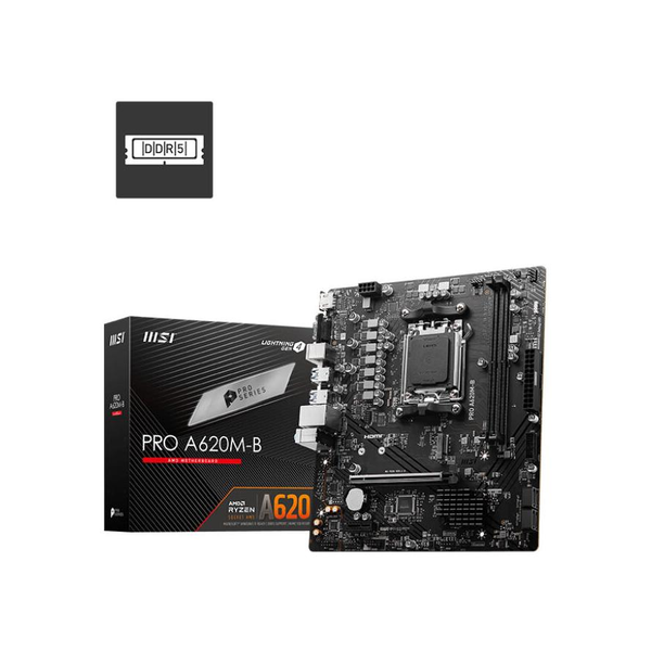 MSI PRO A620M-B дънна платка AMD A620 Цокъл AM5 микро ATX