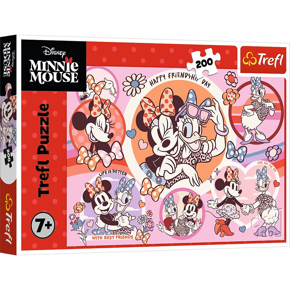 Trefl 200 Db-Os Puzzle - Minnie És Daisy (13343) (13343)