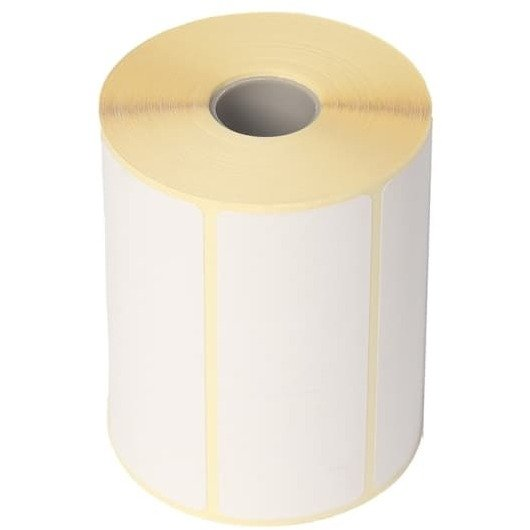 Usorteret Termoetiket u/ tryk hvid ECO med perforering 102x192mm 350stk/rul