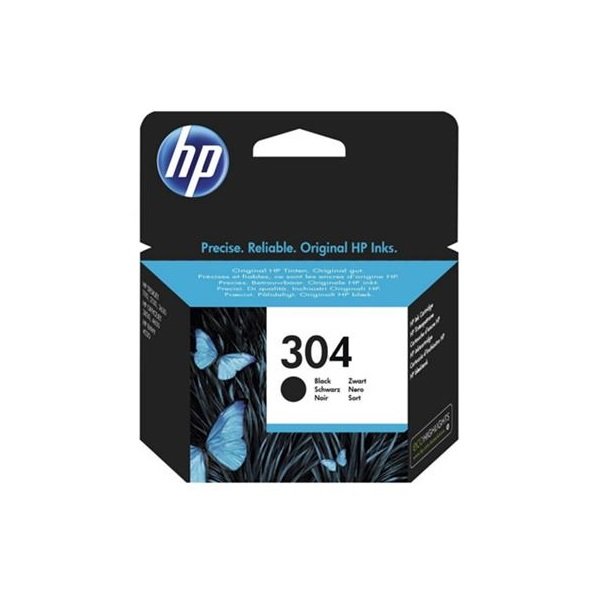 HP 304 Black Original Ink Cartridge inkoustová náplň 1 kusů Standardní výtěžnost