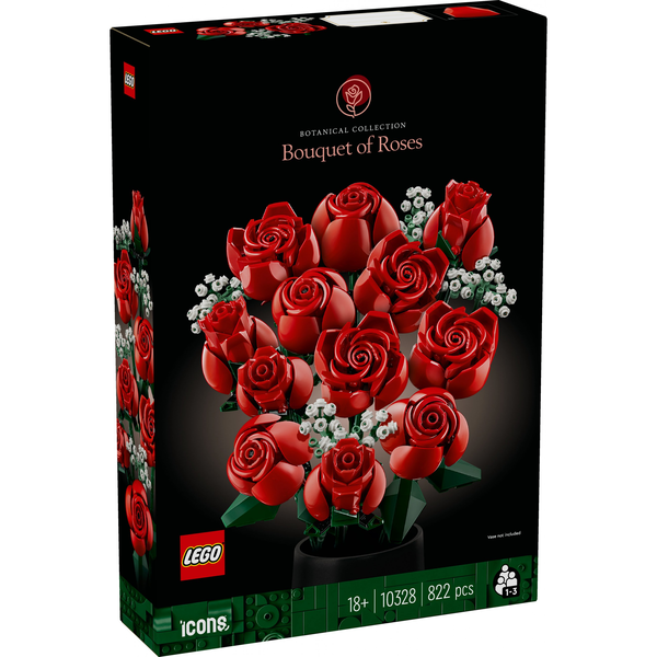 LEGO® Creator Expert - Buchet de trandafiri 10328, 822 piese