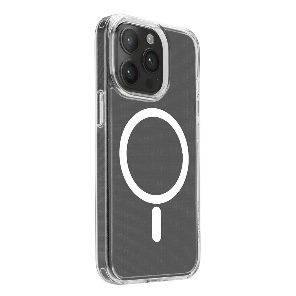 Puro Lite Mag Apple iPhone 15 Pro Magsafe Tok - Átlátszó (PUIPC15P61LITEMAGTR)