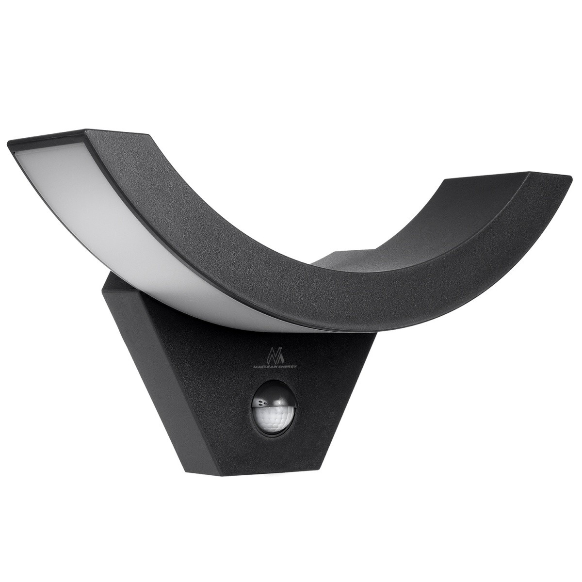 Maclean MCE290 B 800lm Infravörös mozgásérzékelős kültéri fali LED lámpa - Fekete (MCE290 B)