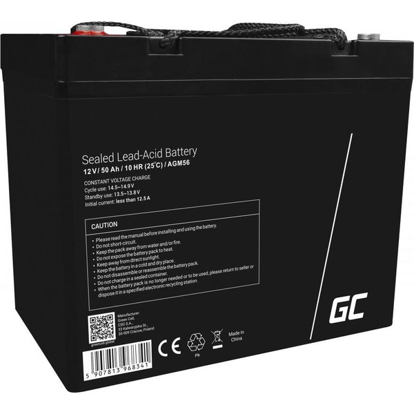 Green Cell Bleisäure AGM56 50Ah/12V