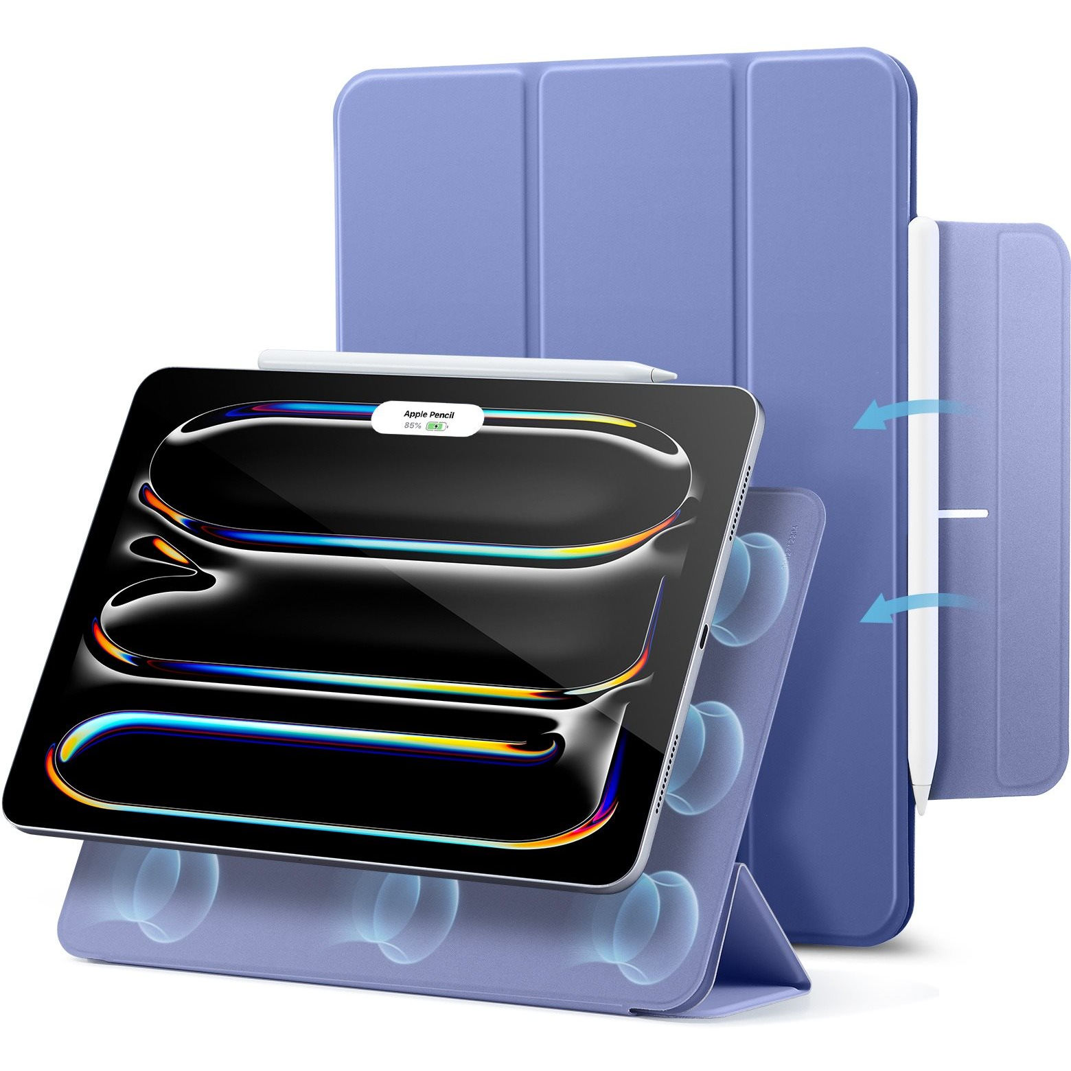 ESR Rebound Magnetic Case, Compatible with iPad Pro 13 (2024), Lavender (1B1970406)
