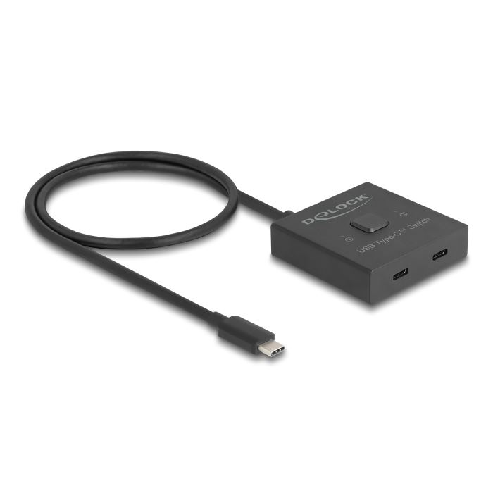 Delock USB 10 Gbps USB Type-C kapcsoló fekete (18911) (Delock18911)