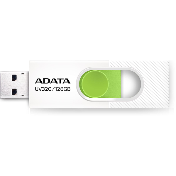 ADATA UV320 USB-nøgle 128 GB USB Type-A 3.2 Gen 1 (3.1 Gen 1) Grøn, Hvid